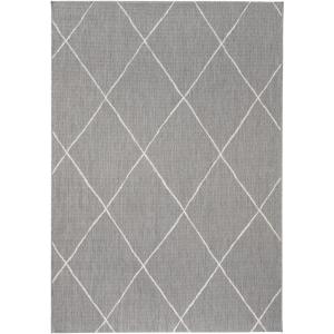 Tapis d'extérieur & intérieur gris 80x150