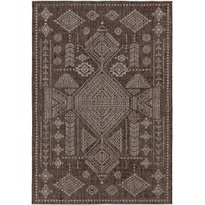 Tapis d'extérieur & intérieur marron 120x170