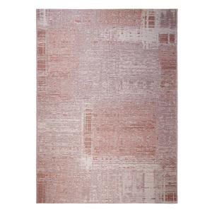 Tapis d'extérieur/intérieur motif abstrait rouge 160x230