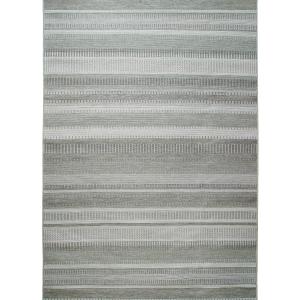 Tapis d'extérieur/intérieur motifs lignes vert 160x230