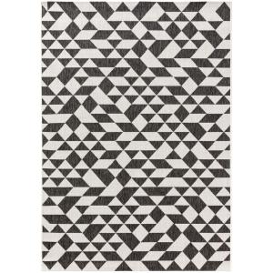 Tapis d'extérieur & intérieur noir 200x300