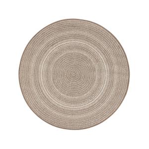 Tapis d'extérieur & intérieur rond crème/taupe D 120