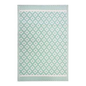 Tapis d'extérieur motifs géométriques vert 120x180