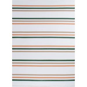 Tapis d'extérieur motifs rayures vert 120 X 160 cm