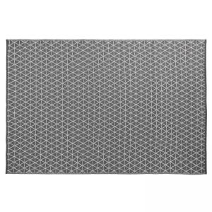 Tapis d'extérieur polypropylène gris 180 x 120 cm