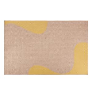 Tapis d'extérieur tissé motifs bicolores 180x270