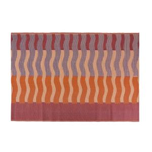 Tapis d'extérieur tissé motifs multicolores 160x230