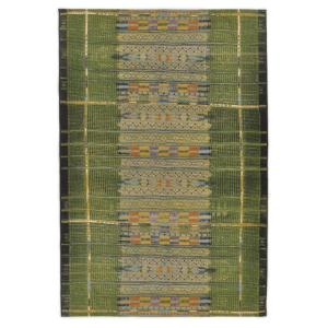 Tapis d'extérieur tissé plat - vert 200x285 cm