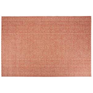 Tapis d'extérieur tissé terracotta 200x290