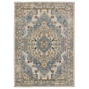 Tapis d'extérieur vintage bleu 160x230 cm