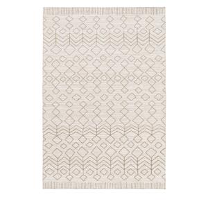 Tapis d’inspiration berbère - 160x230cm Écru Polyester