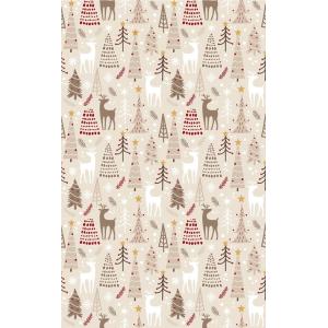 Tapis d'intérieur Noël 50 x 80 cm - Beige