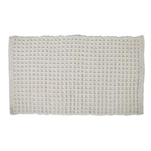 Tapis d'intérieur ou salle de bain en nid d'a blanc cassé 7…
