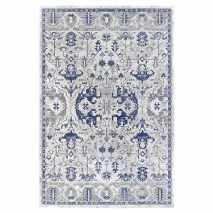 Tapis d'orient 120 x 170 cm motif oriental, bleu et beige,…
