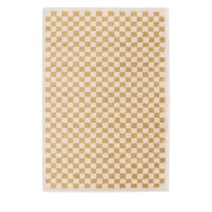 Tapis damiers - 200x290cm Jaune Polypropylène