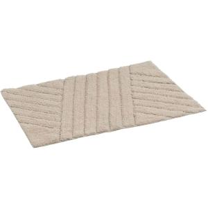 Tapis de bain 100% coton beige 70x45cm