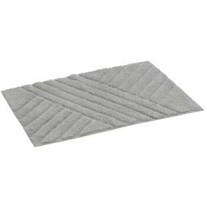 Tapis de bain 100% coton gris 70x45cm