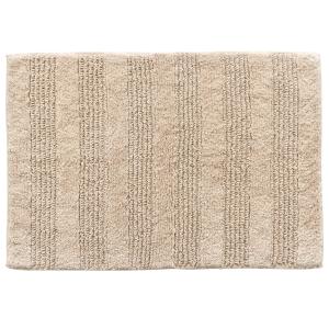 Tapis de bain 50x70 beige en coton 1950 g/m²