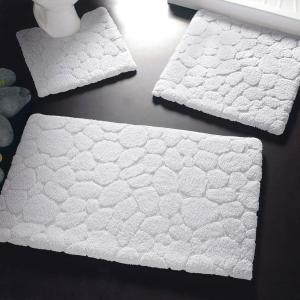 Tapis de bain 60x60 blanc en coton