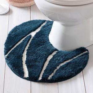 Tapis de bain 60x70 bleu en polyester 2250 g/m²