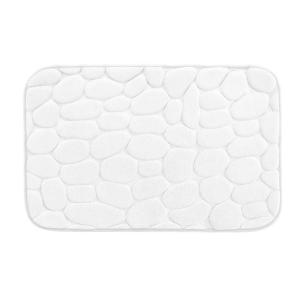 Tapis de bain à mémoire de forme blanc 50 x 80 cm