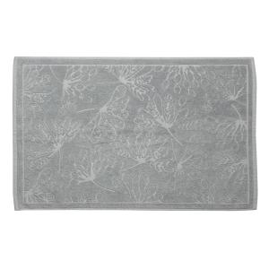 Tapis de bain Bio  en coton gris clair 50 x 80