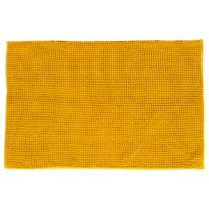 Tapis de bain chenille jaune moutarde - 50x80cm