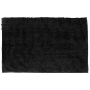 Tapis de bain chenille noir - 50x80cm