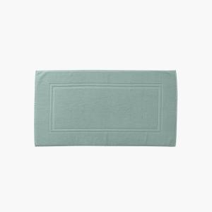 Tapis de bain coton uni bouclette vert 60 x 60 cm