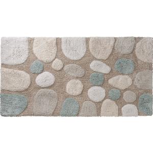 Tapis de bain déco coton tufté 50x80cm