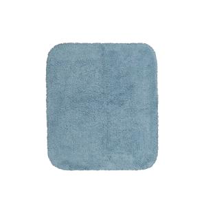 Tapis de bain doux bleu coton 55x65