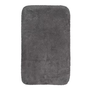 Tapis de bain doux gris ardoise coton 70x120