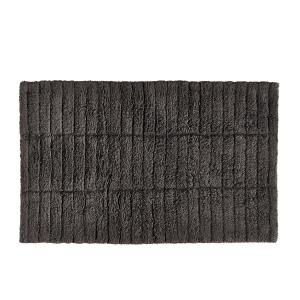 Tapis de bain en coton anthracite