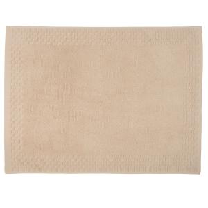 Tapis de bain en coton biologique beige 50x70