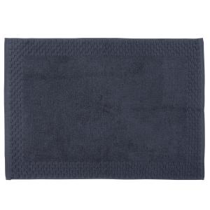 Tapis de bain en coton biologique bleu marine 50x70