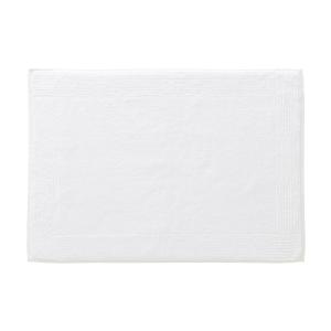 Tapis de bain en coton blanc 50 x 70 cm