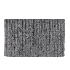 Tapis de bain en coton gris