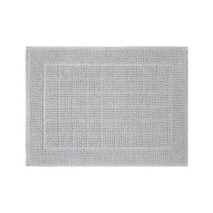 Tapis de bain en  coton gris 50 x 70 cm