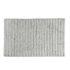 Tapis de bain en coton gris clair