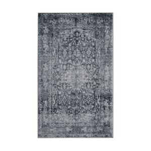 Tapis de bain gris motif classique vintage imprimé  55x65