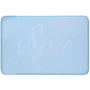 Tapis de bain mémoire de forme bleu 40x60cm