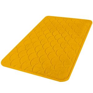 Tapis de bain mémoire de forme jaune 50x80cm