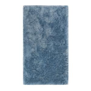 Tapis de bain microfibre antidérapant bleu 60x100