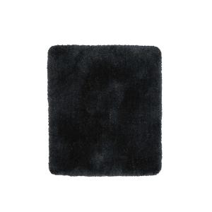 Tapis de bain microfibre très doux uni noir 55x65