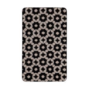 Tapis de bain noir avec impression numérique 70x120