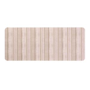 Tapis de bain ultra absorbant effet bois 50 x 120 cm