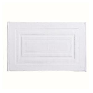 Tapis de bain Uni en Coton Blanc 50x85 cm