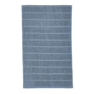 Tapis de bain uni en Coton Bleu ardoise 50x80 cm