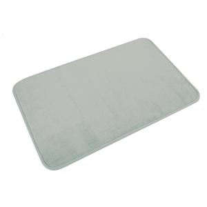 Tapis de bain uni en microfibre microfibre taupe 75x45