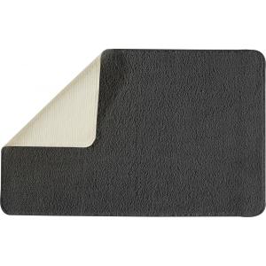 Tapis de bain uni en polyester chocolat 50x80cm